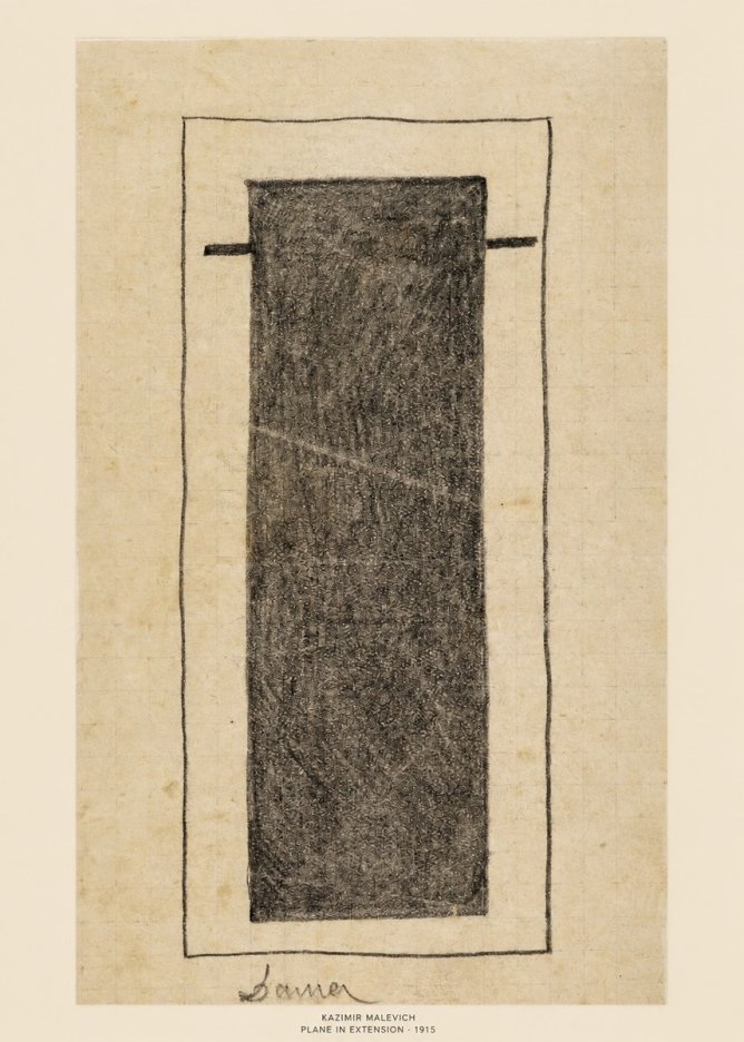 Kazimir Malevich Plane in Extension No5 - Poszter