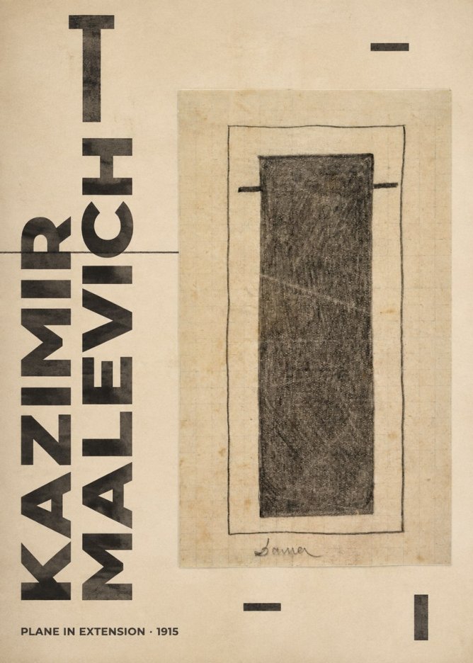 Kazimir Malevich Plane in Extension No6 - Poszter
