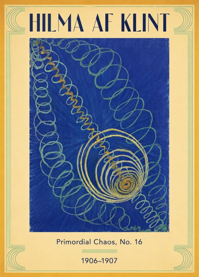 Hilma af Klint Primordial Chaos, No. 16 No3 - Poszter