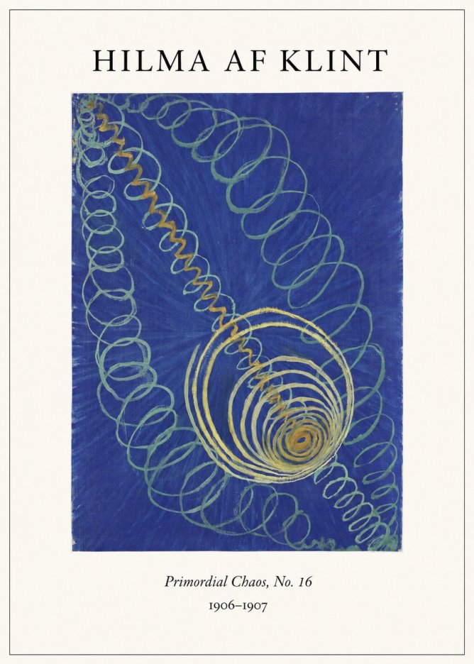 Hilma af Klint Primordial Chaos, No. 16 No4 - Poszter