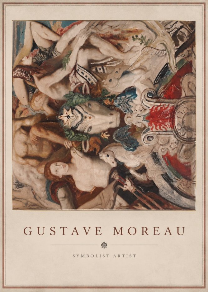 Gustave Moreau Mythological Composition No3 - Poszter