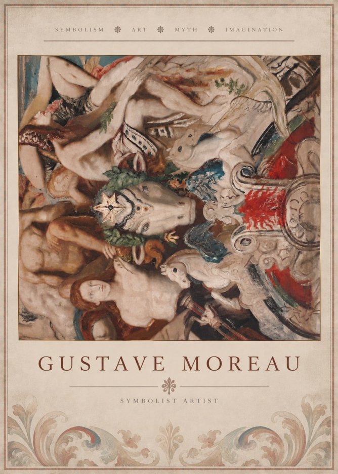 Gustave Moreau Mythological Composition No5 - Poszter