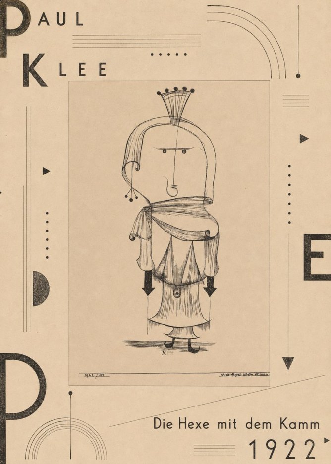 Paul Klee Die Hexe Mit Dem Kamm No5 - Poszter
