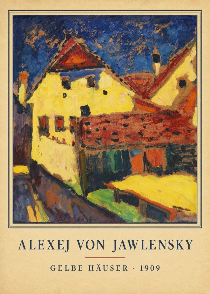 Alexej von Jawlensky Gelbe Häuser No4 - Poszter