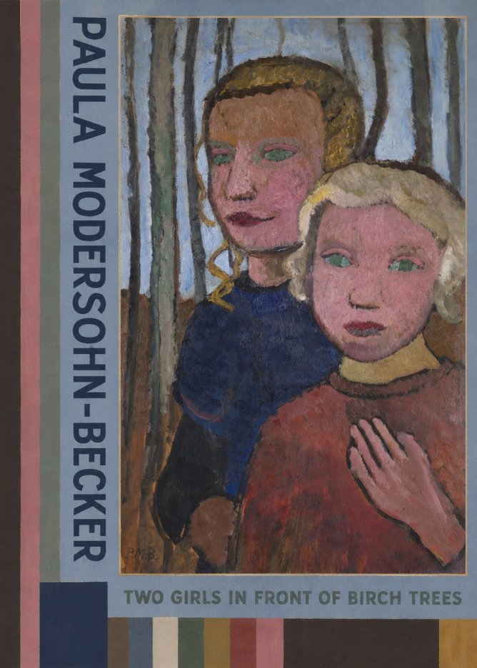 Paula Modersohn-Becker Two Girls in Front of Birch Trees No2 - Poszter