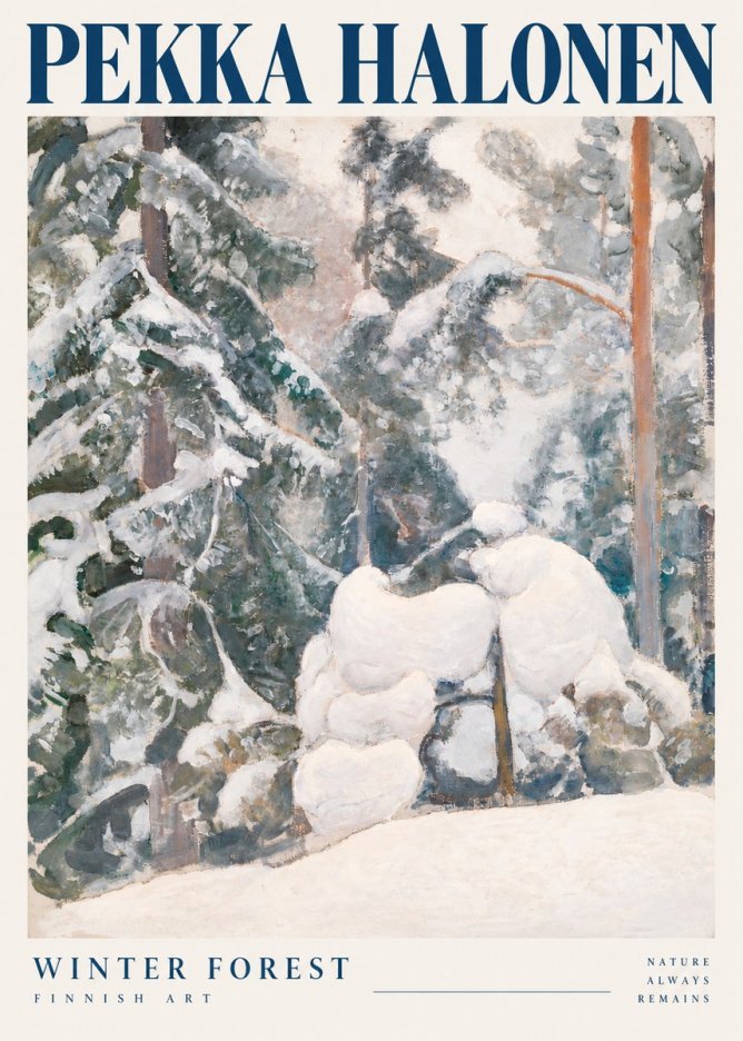 Pekka Halonen Winter Forest II No6 - Poszter