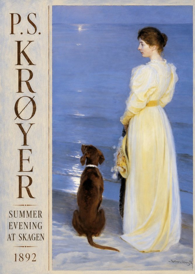 P.S. Krøyer Summer Evening at Skagen No4 - Poszter