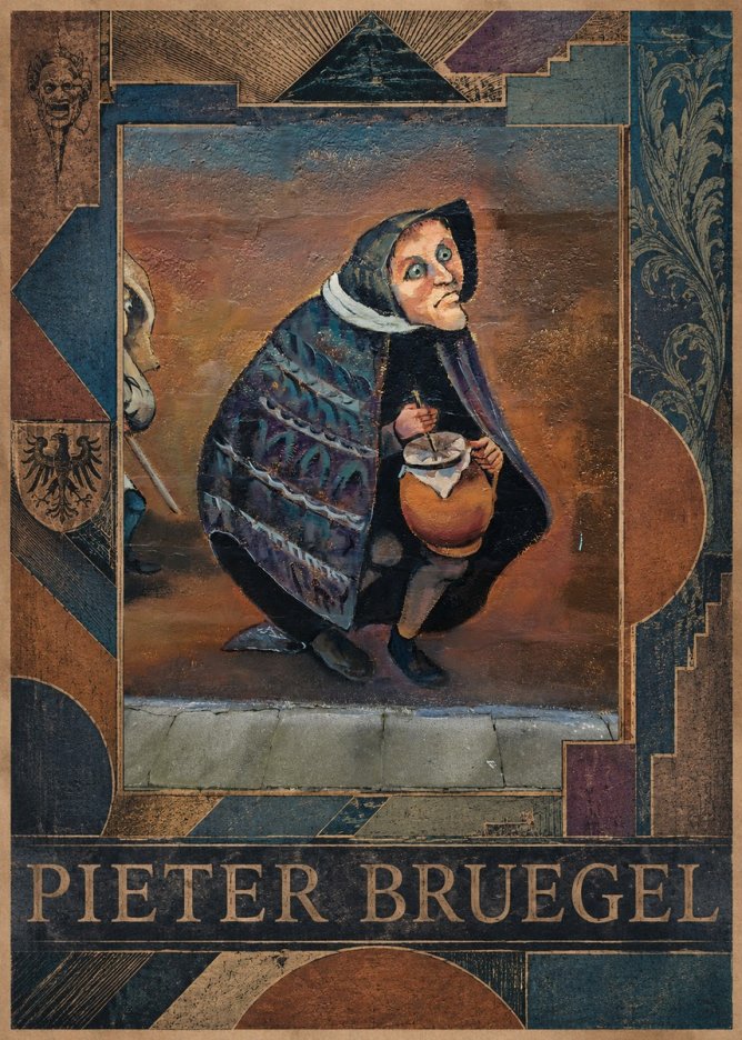 Pieter Bruegel The Beggar Woman with Jug No3 - Poszter