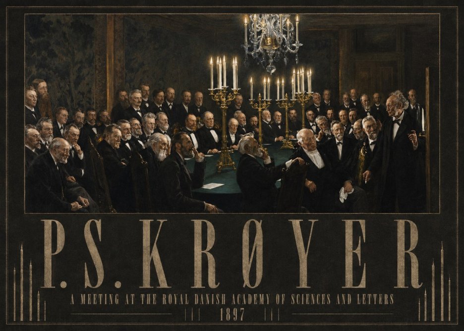 P.S. Krøyer A Meeting at the Royal Danish Academy of Sciences and Letters No3 - Poszter