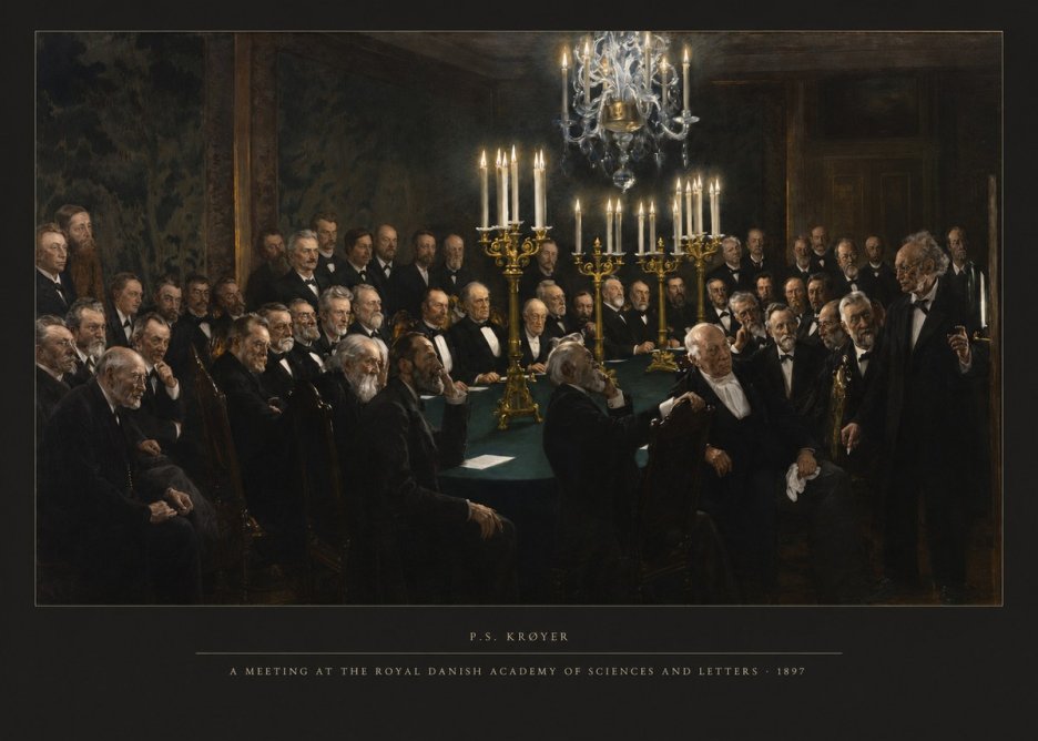 P.S. Krøyer A Meeting at the Royal Danish Academy of Sciences and Letters No4 - Poszter
