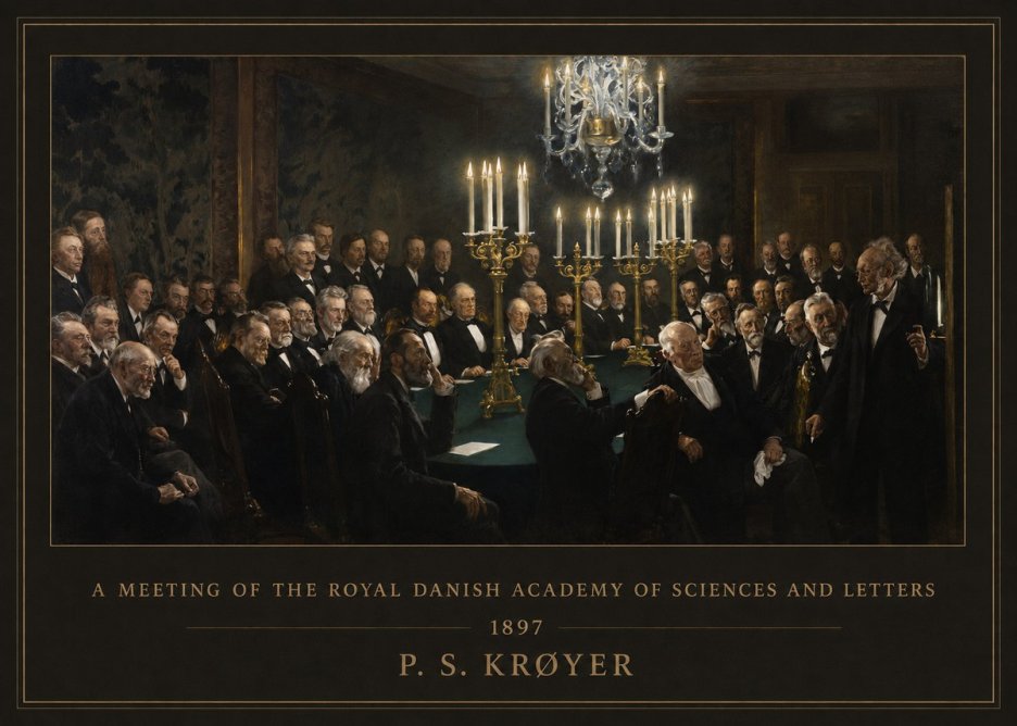 P.S. Krøyer A Meeting at the Royal Danish Academy of Sciences and Letters No6 - Poszter