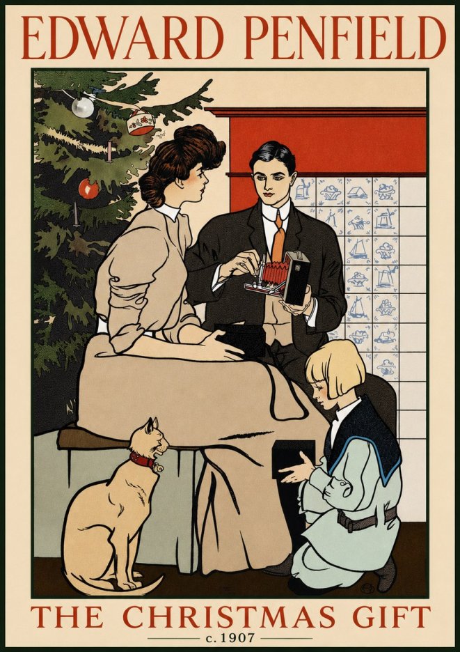 Edward Penfield The Christmas Gift No3 - Poszter