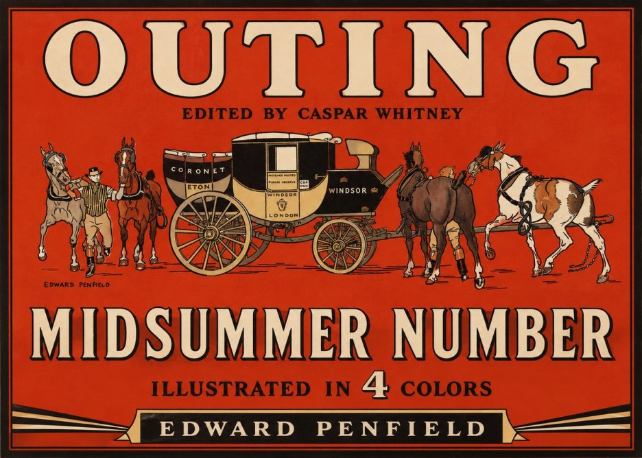 Edward Penfield Outing - Midsummer Number No2 - Poszter