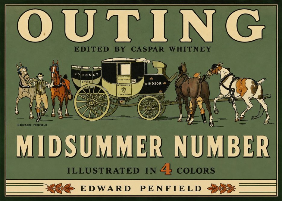 Edward Penfield Outing - Midsummer Number No3 - Poszter