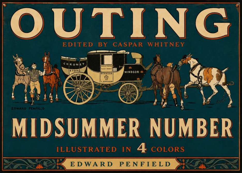 Edward Penfield Outing - Midsummer Number No4 - Poszter