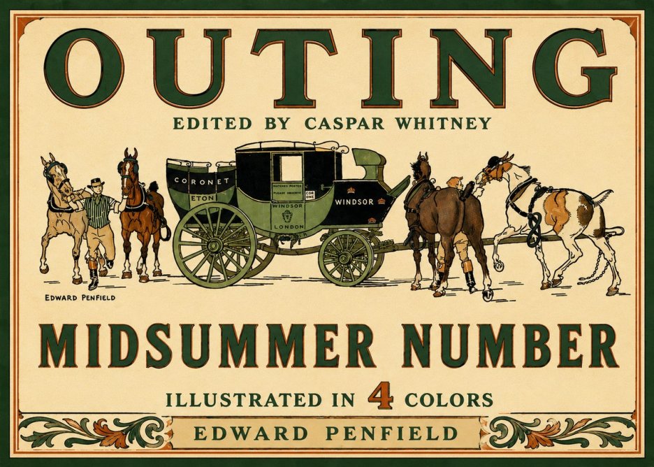 Edward Penfield Outing - Midsummer Number No6 - Poszter