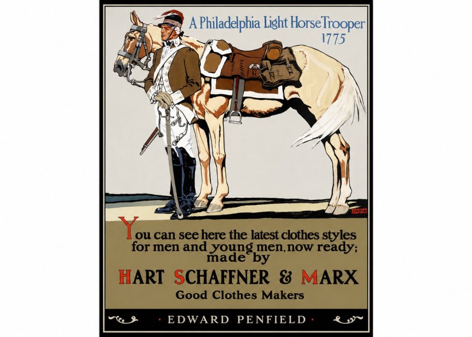 Edward Penfield A Philadelphia Light Horse Trooper 1775 No1 - Poszter