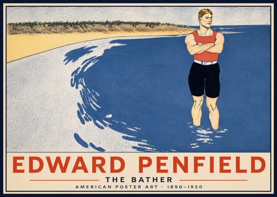 Edward Penfield The Bather No2 - Poszter