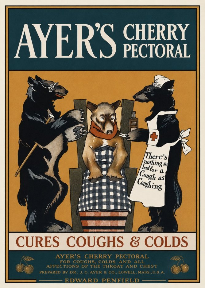 Edward Penfield Ayer's Cherry Pectoral No1 - Poszter