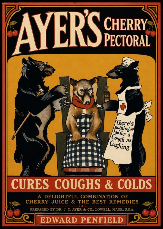 Edward Penfield Ayer's Cherry Pectoral No5 - Poszter