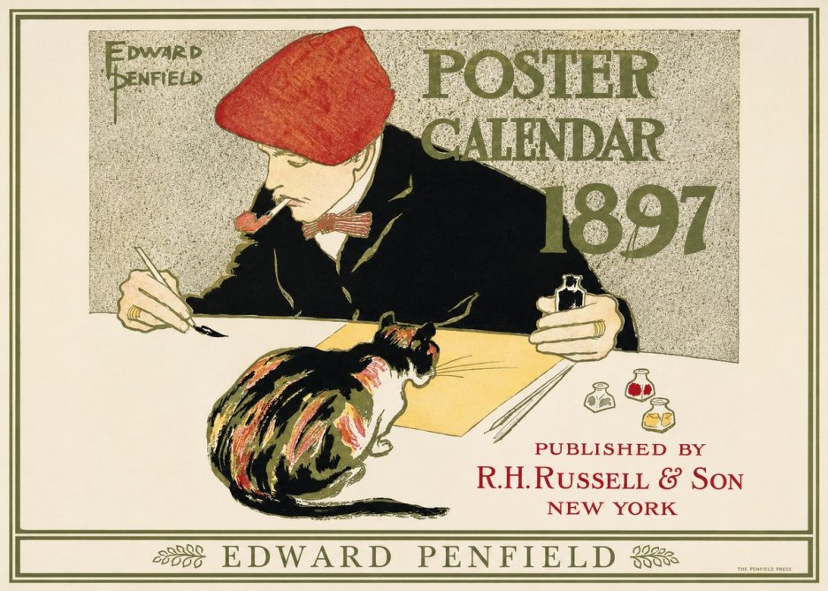 Edward Penfield Poster Calendar 1897 No1 - Poszter