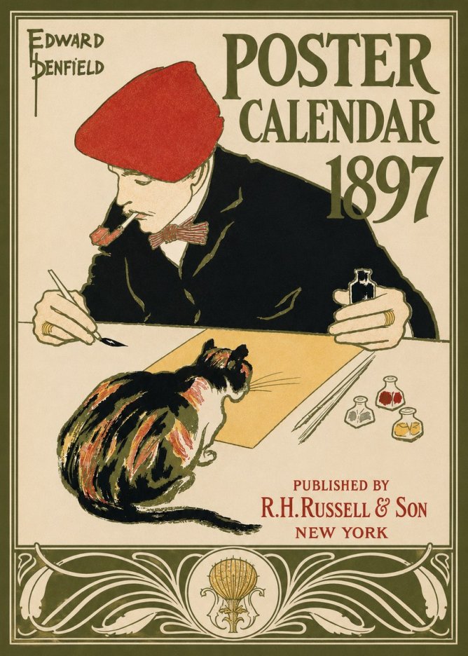 Edward Penfield Poster Calendar 1897 No3 - Poszter