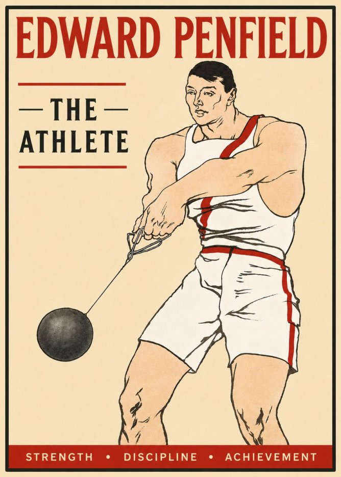 Edward Penfield The Athlete No4 - Poszter
