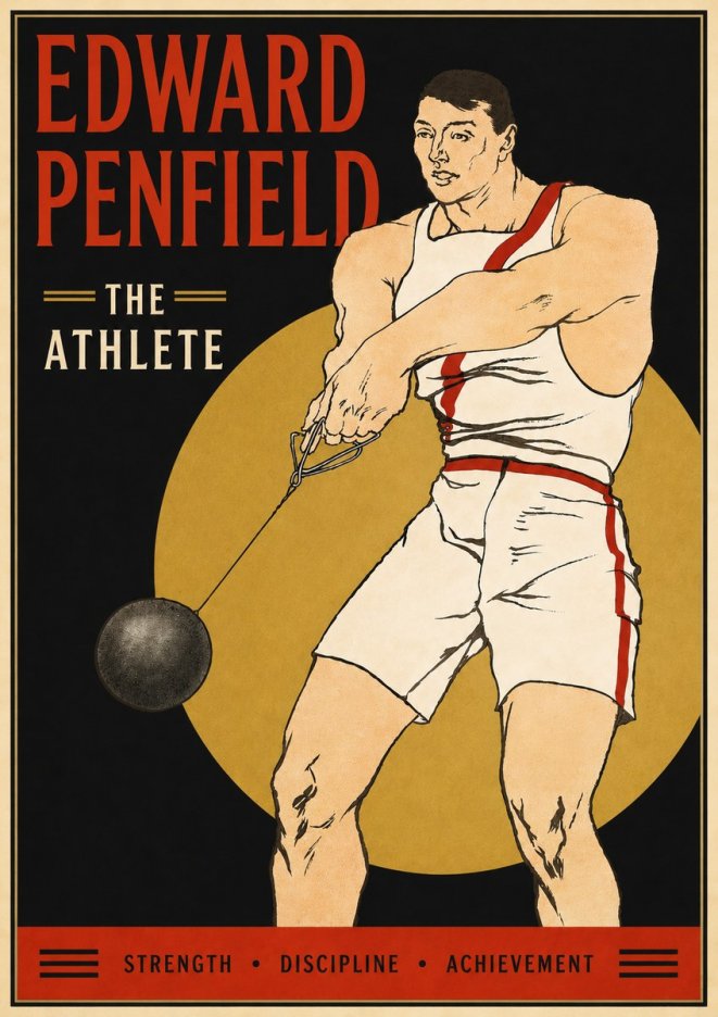 Edward Penfield The Athlete No5 - Poszter