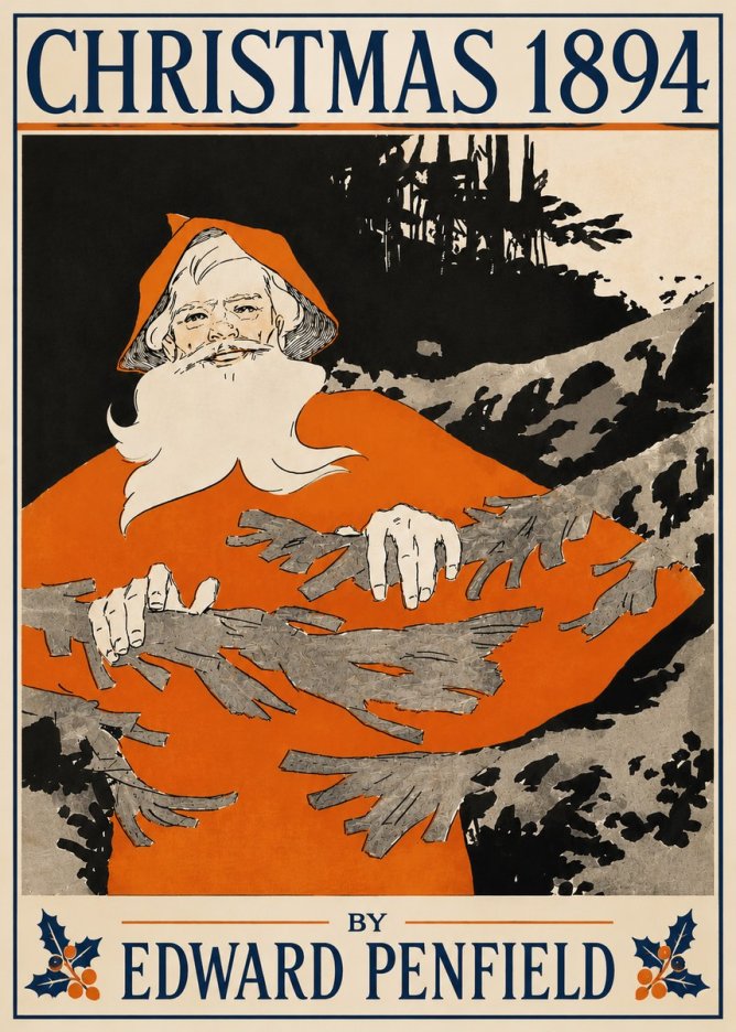 Edward Penfield Christmas 1894 No4 - Poszter