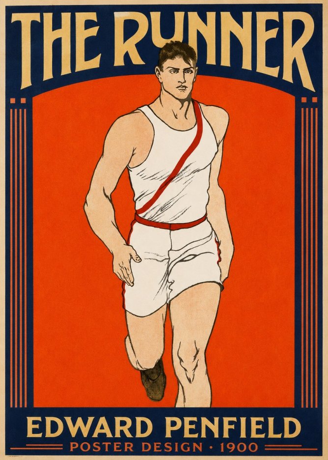 Edward Penfield The Runner No2 - Poszter