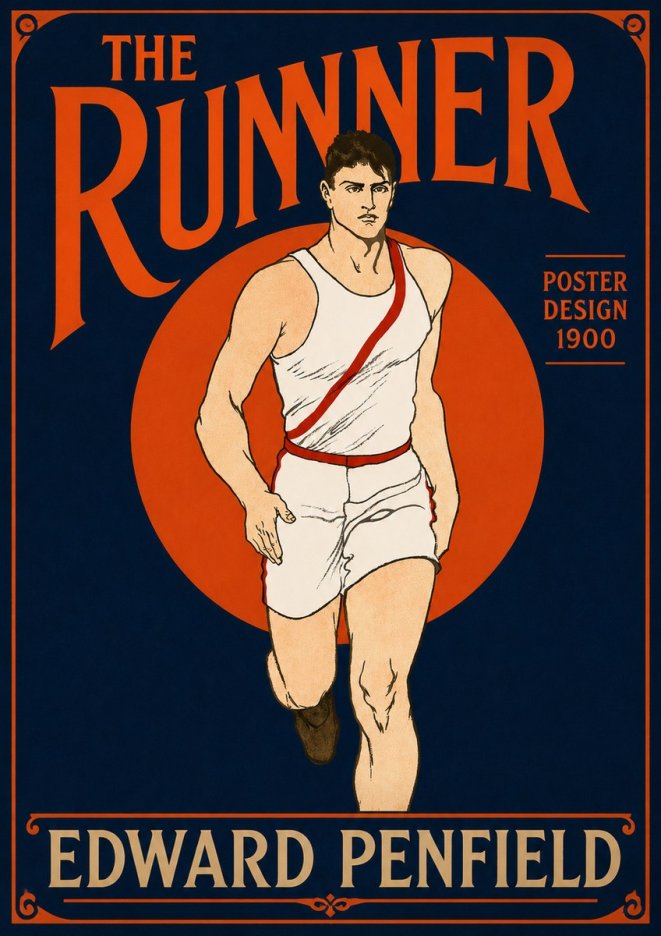 Edward Penfield The Runner No4 - Poszter