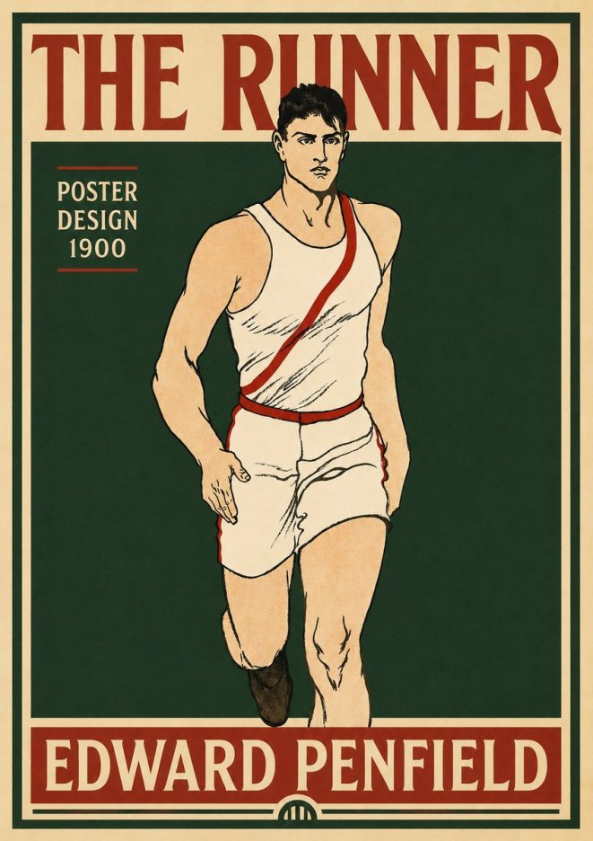 Edward Penfield The Runner No5 - Poszter