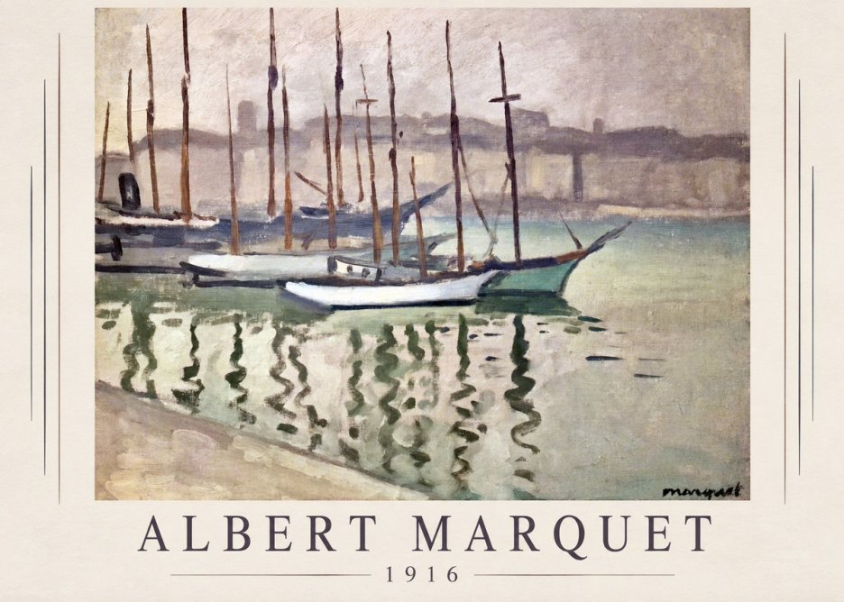 Albert Marquet Le Port Du Havre No1 - Poszter