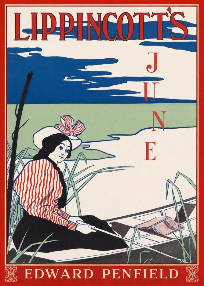 Edward Penfield Lippincott's June No1 - Poszter