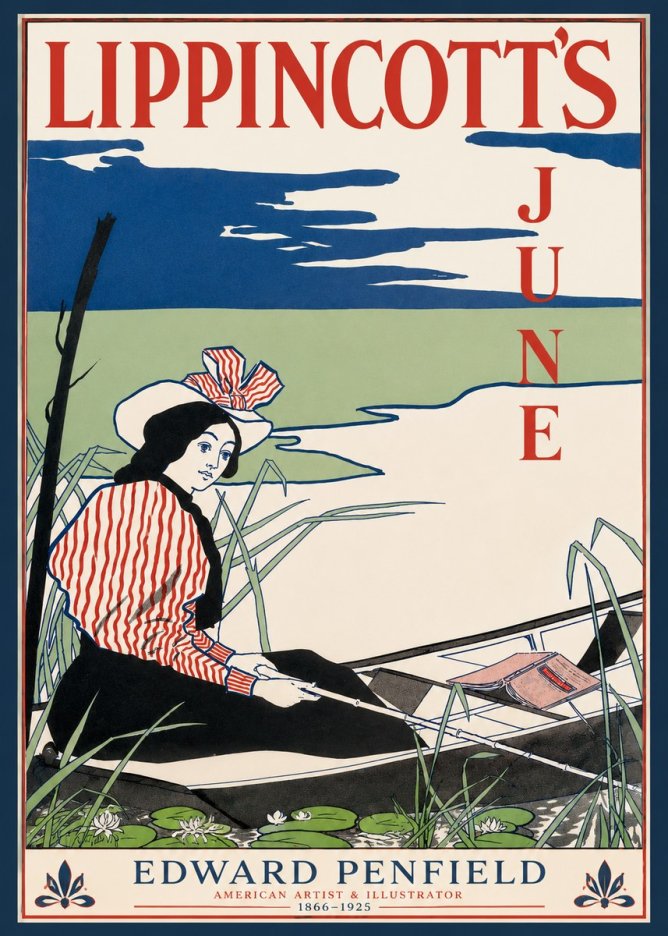 Edward Penfield Lippincott's June No3 - Poszter