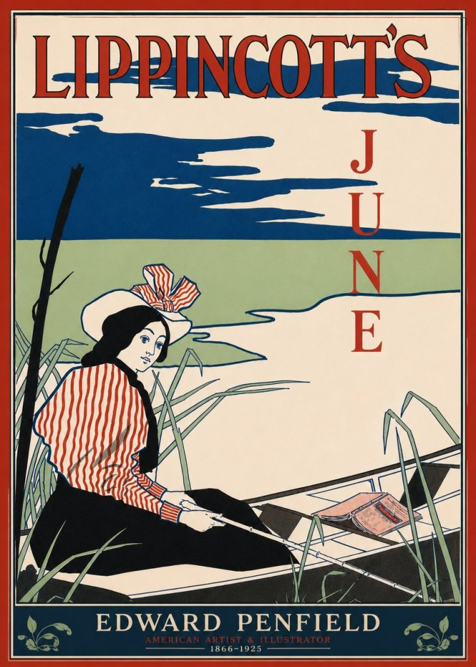 Edward Penfield Lippincott's June No5 - Poszter