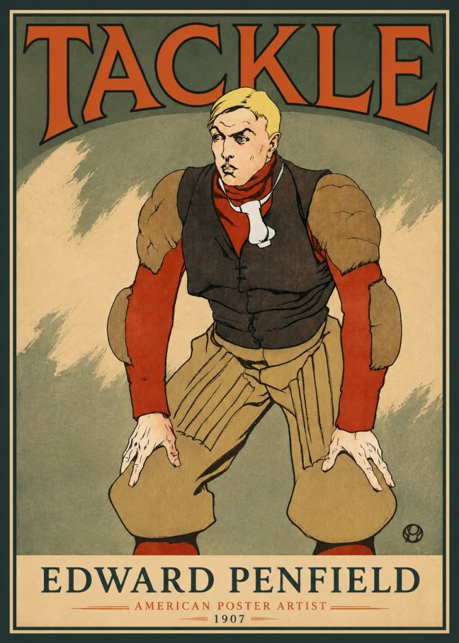 Edward Penfield Tackle No3 - Poszter