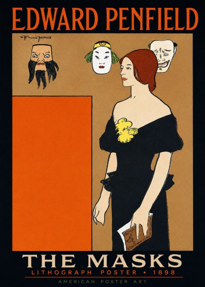 Edward Penfield The Masks No3 - Poszter
