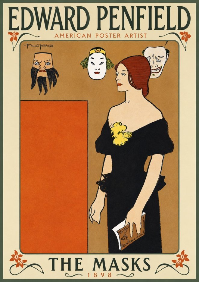 Edward Penfield The Masks No4 - Poszter