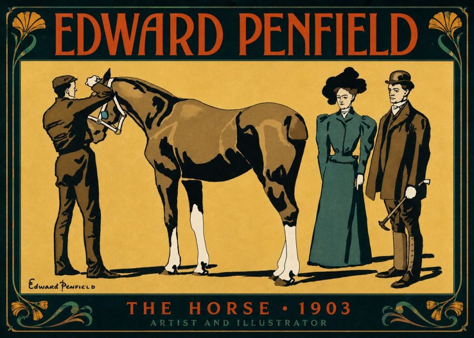 Edward Penfield The Horse No4 - Poszter