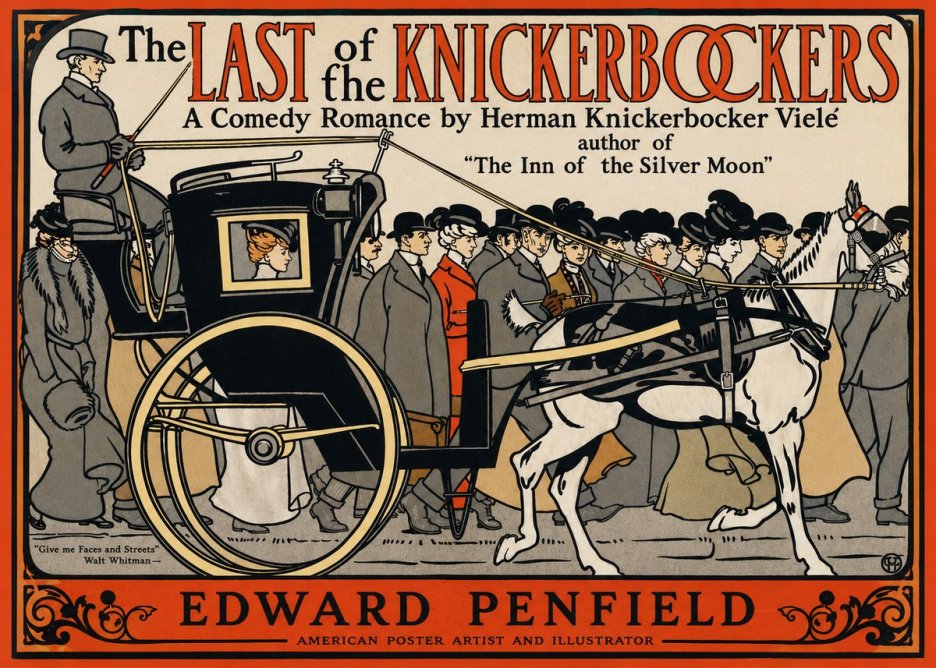 Edward Penfield The Last of the Knickerbockers No2 - Poszter