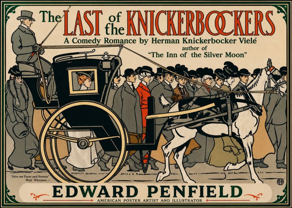 Edward Penfield The Last of the Knickerbockers No3 - Poszter