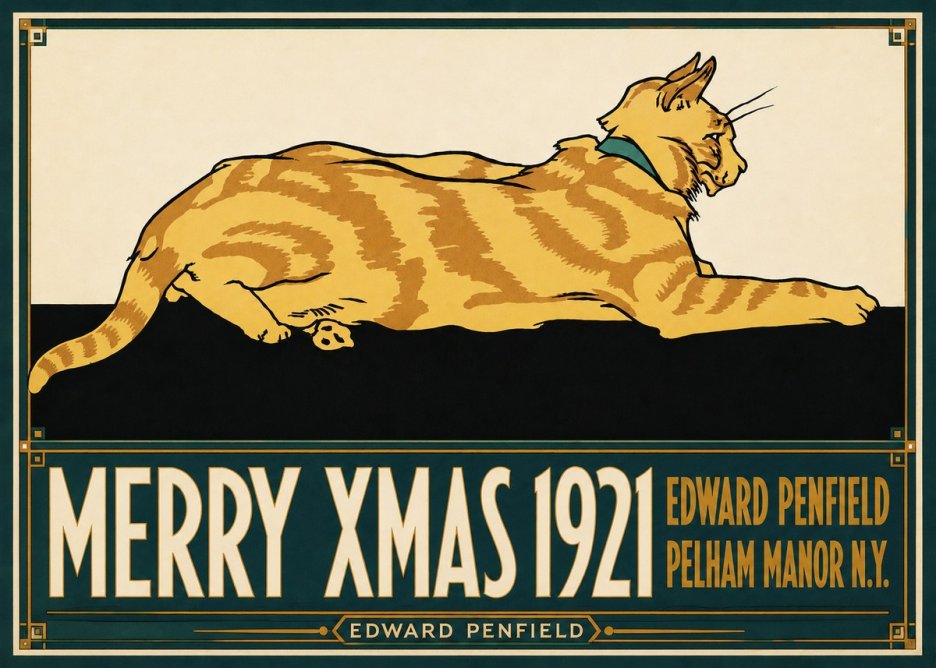Edward Penfield Merry Xmas 1921 No6 - Poszter