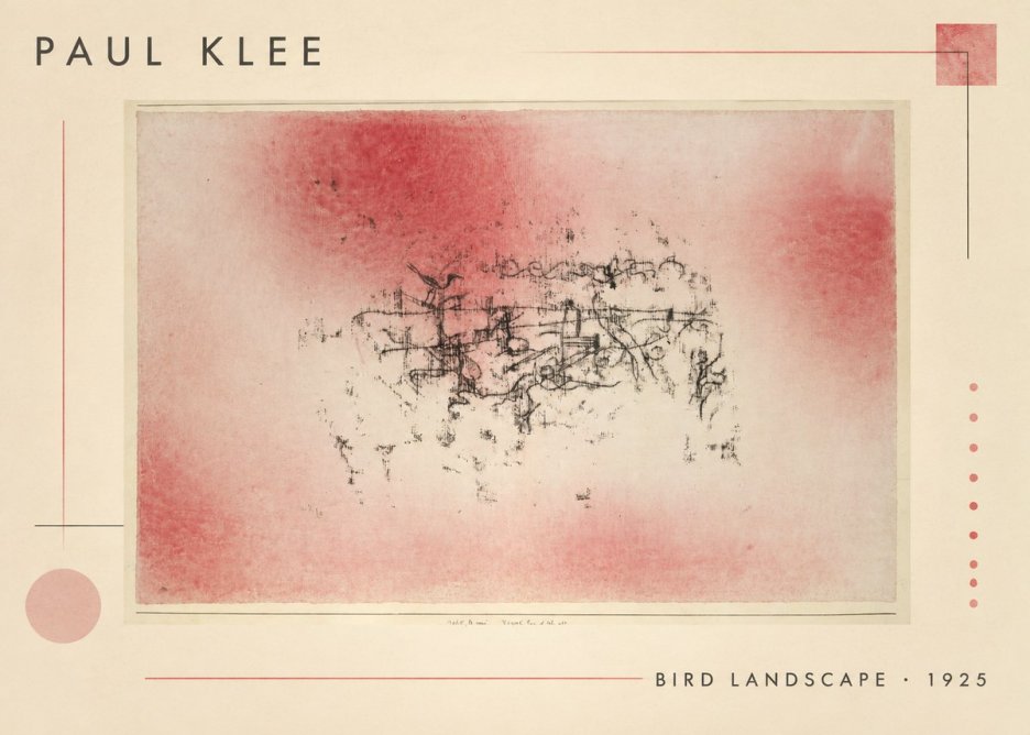 Paul Klee Bird Landscape No1 - Poszter