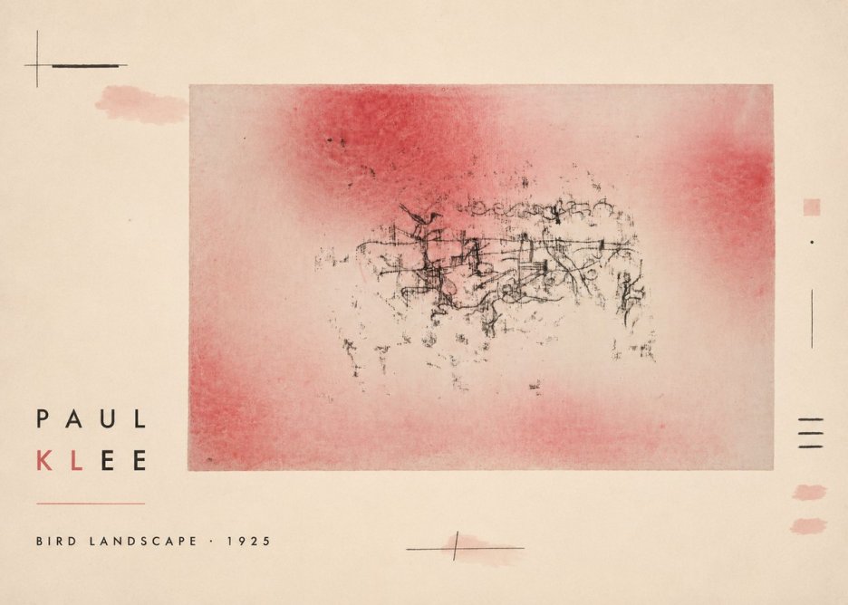 Paul Klee Bird Landscape No2 - Poszter