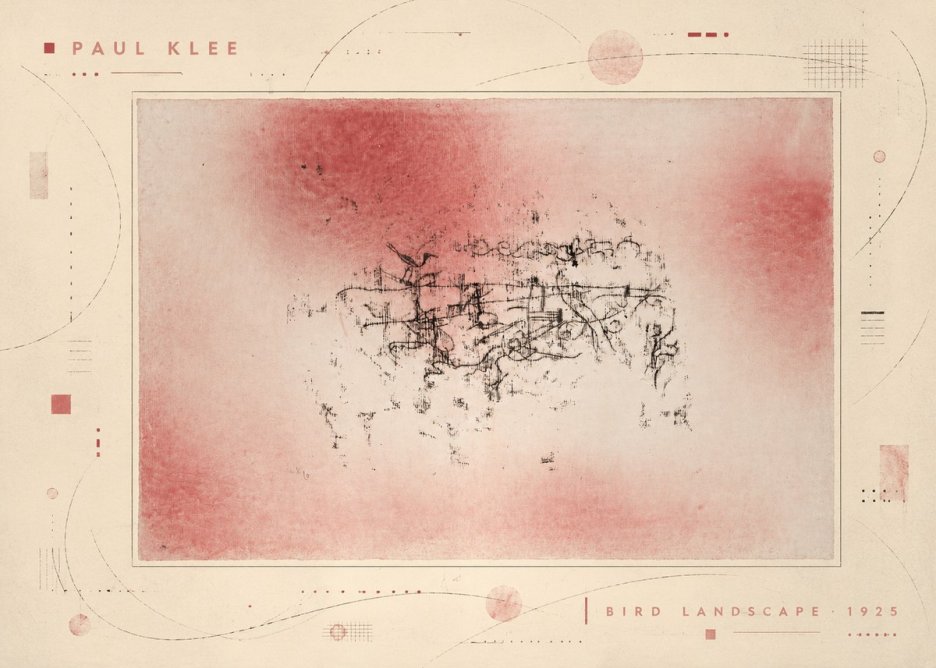 Paul Klee Bird Landscape No5 - Poszter