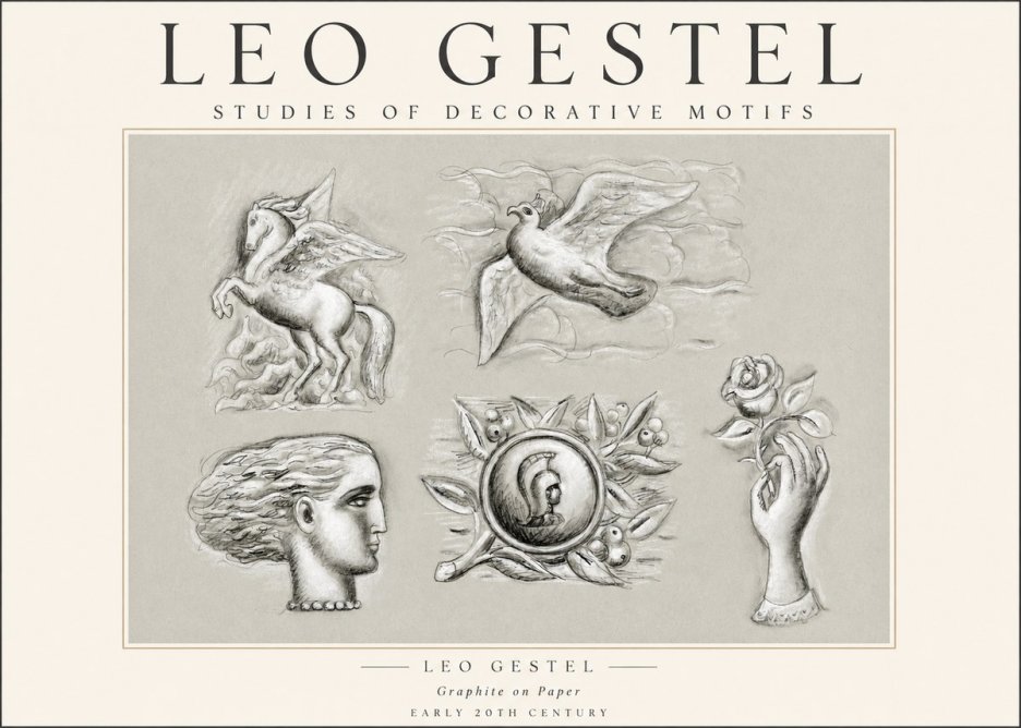 Leo Gestel Studies of Decorative Motifs No1 - Poszter