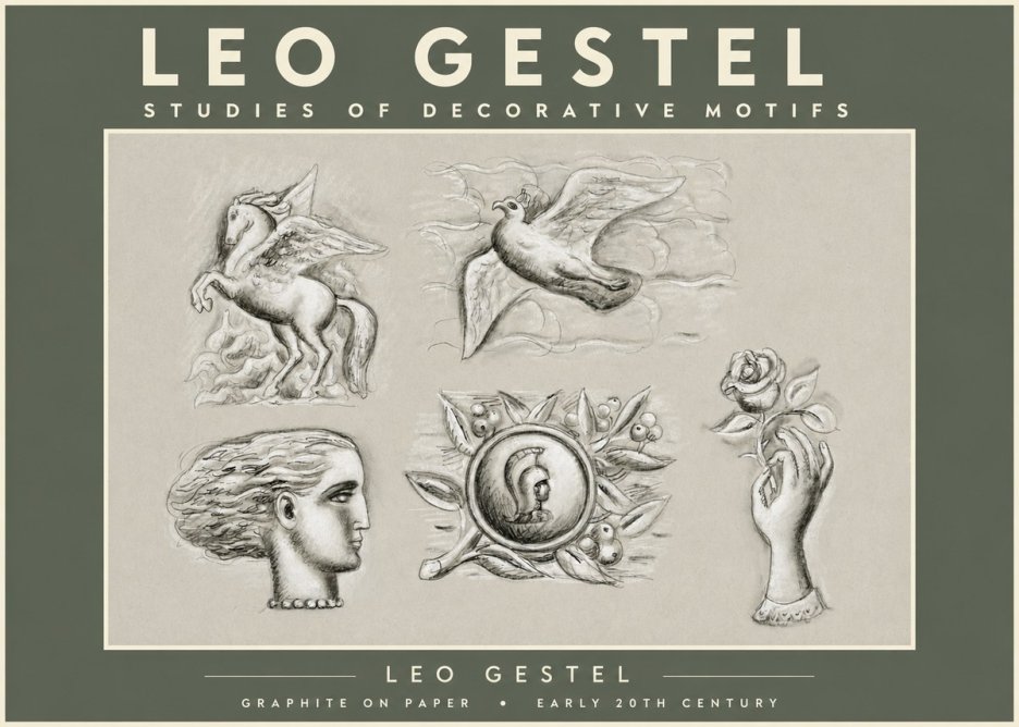 Leo Gestel Studies of Decorative Motifs No2 - Poszter