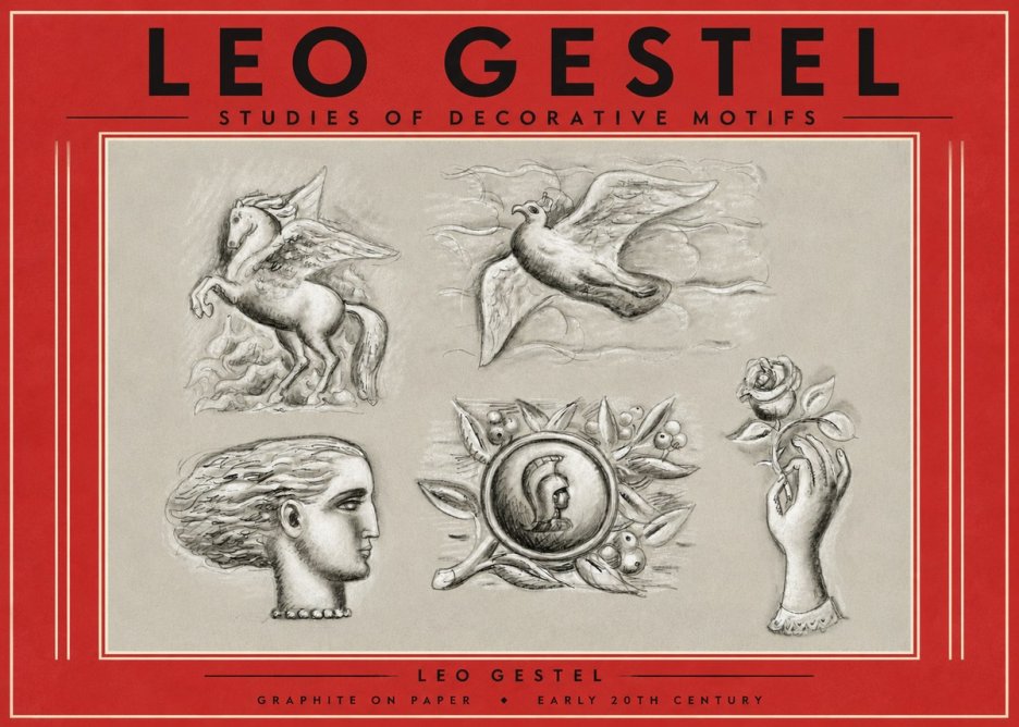 Leo Gestel Studies of Decorative Motifs No4 - Poszter