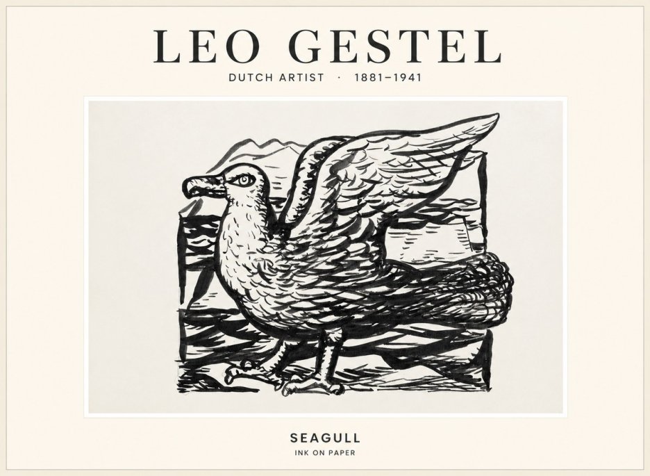 Leo Gestel Seagull No1 - Poszter